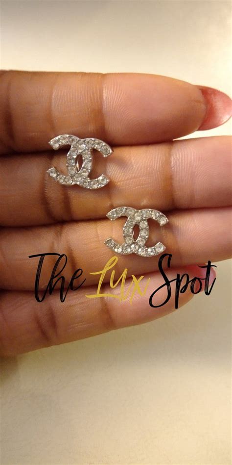 chanel double c earrings fake|chanel cc earrings price list.